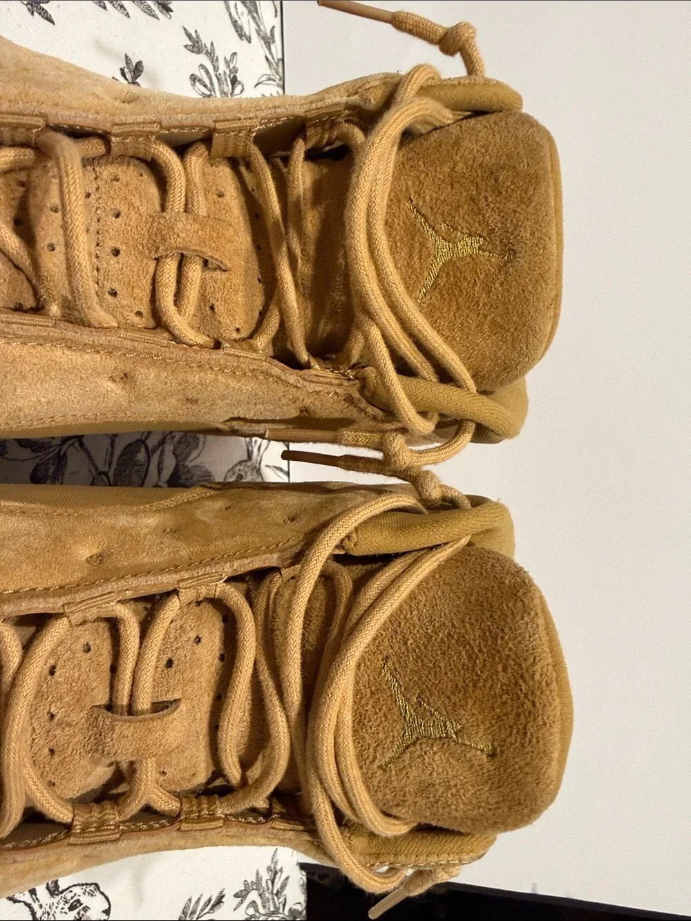 Jordan Men’s Suede Sneakers in Wheat/Tan